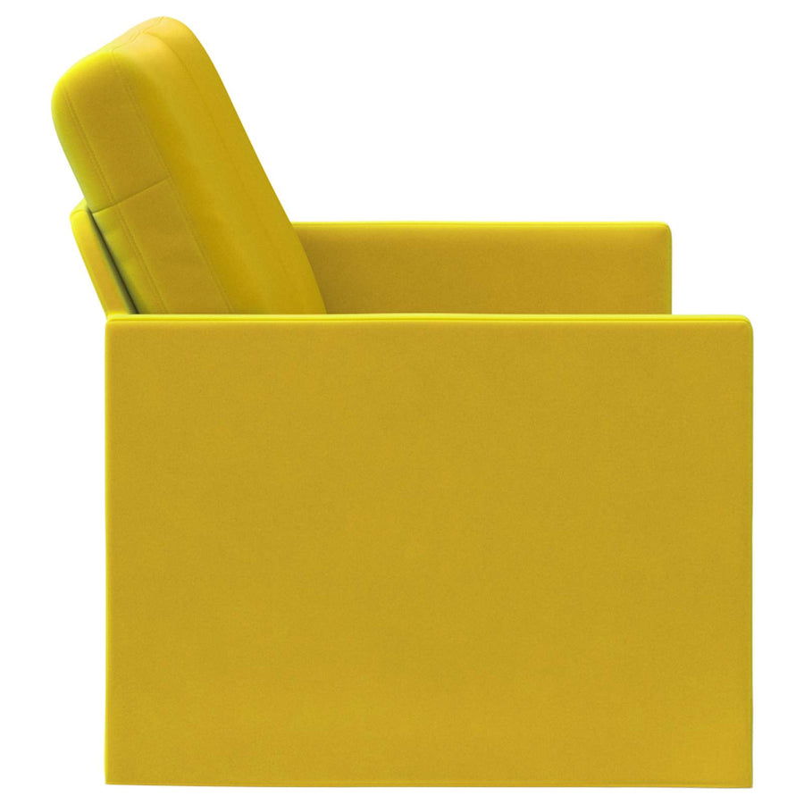 2-zits bank Geel 130 x 81 x 82 cm fluweel