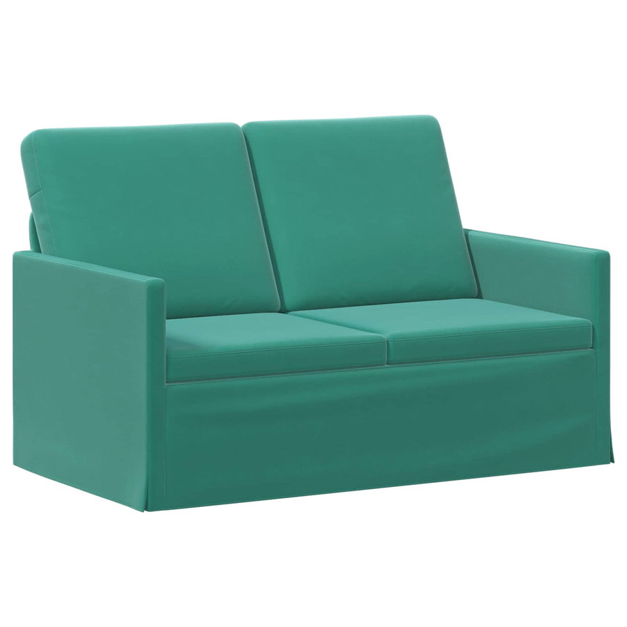 2-zits bank Turquoise 130 x 81 x 82 cm fluweel