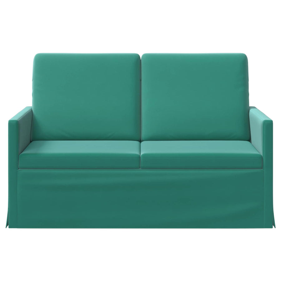 2-zits bank Turquoise 130 x 81 x 82 cm fluweel