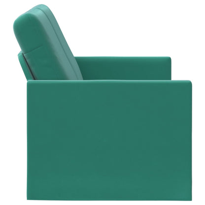 2-zits bank Turquoise 130 x 81 x 82 cm fluweel