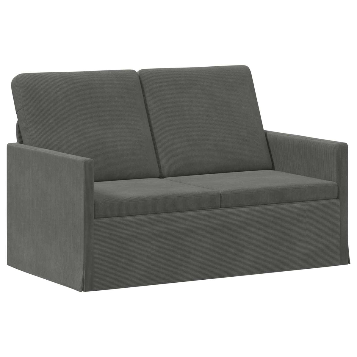 2-zits bank Donkergrijs 130 x 81 x 82 cm Katoen Stof