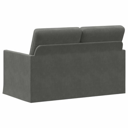 2-zits bank Donkergrijs 130 x 81 x 82 cm Katoen Stof