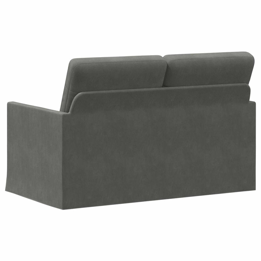 2-zits bank Donkergrijs 130 x 81 x 82 cm Katoen Stof