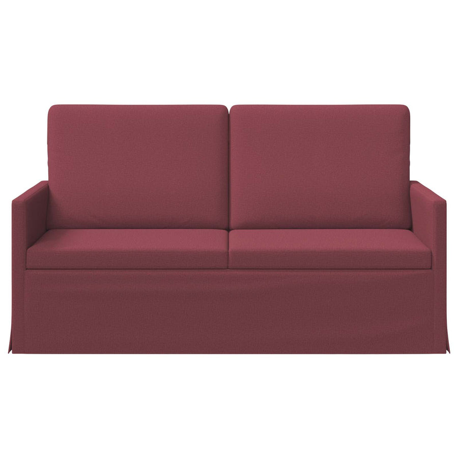 2-zits bank Wijnrood 150 x 81 x 82 cm Stof
