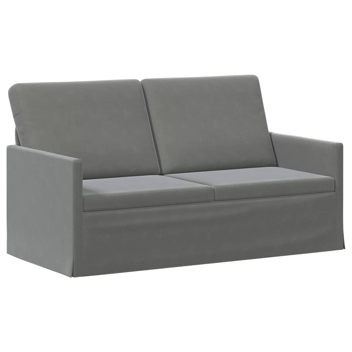 2-zits bank Donkergrijs 150 x 81 x 82 cm fluweel