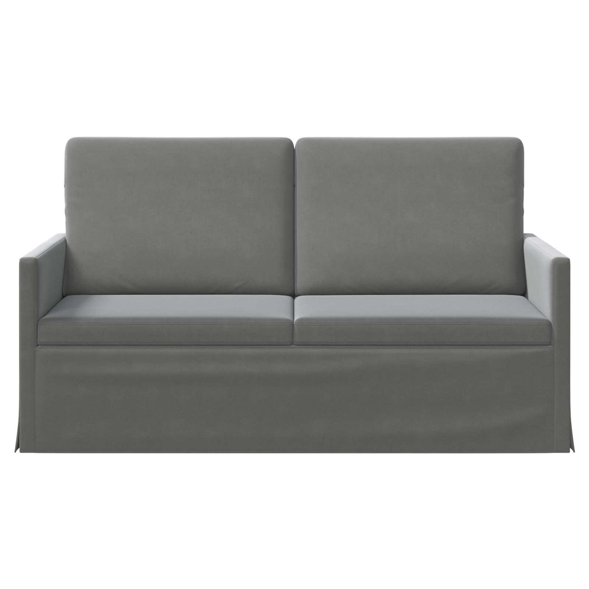 2-zits bank Donkergrijs 150 x 81 x 82 cm fluweel