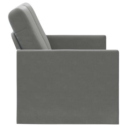 2-zits bank Donkergrijs 150 x 81 x 82 cm fluweel