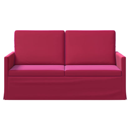 2-zits bank Wijnrood 150 x 81 x 82 cm fluweel