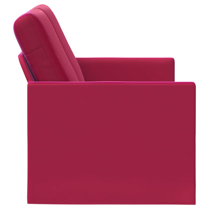 2-zits bank Wijnrood 150 x 81 x 82 cm fluweel