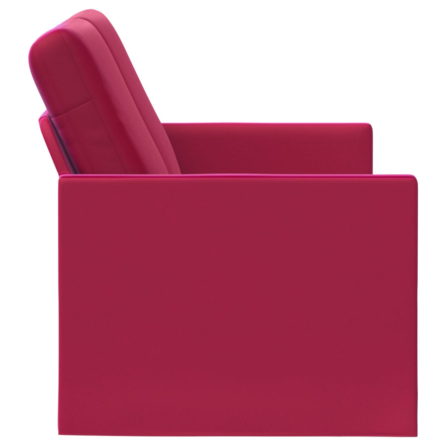 2-zits bank Wijnrood 150 x 81 x 82 cm fluweel