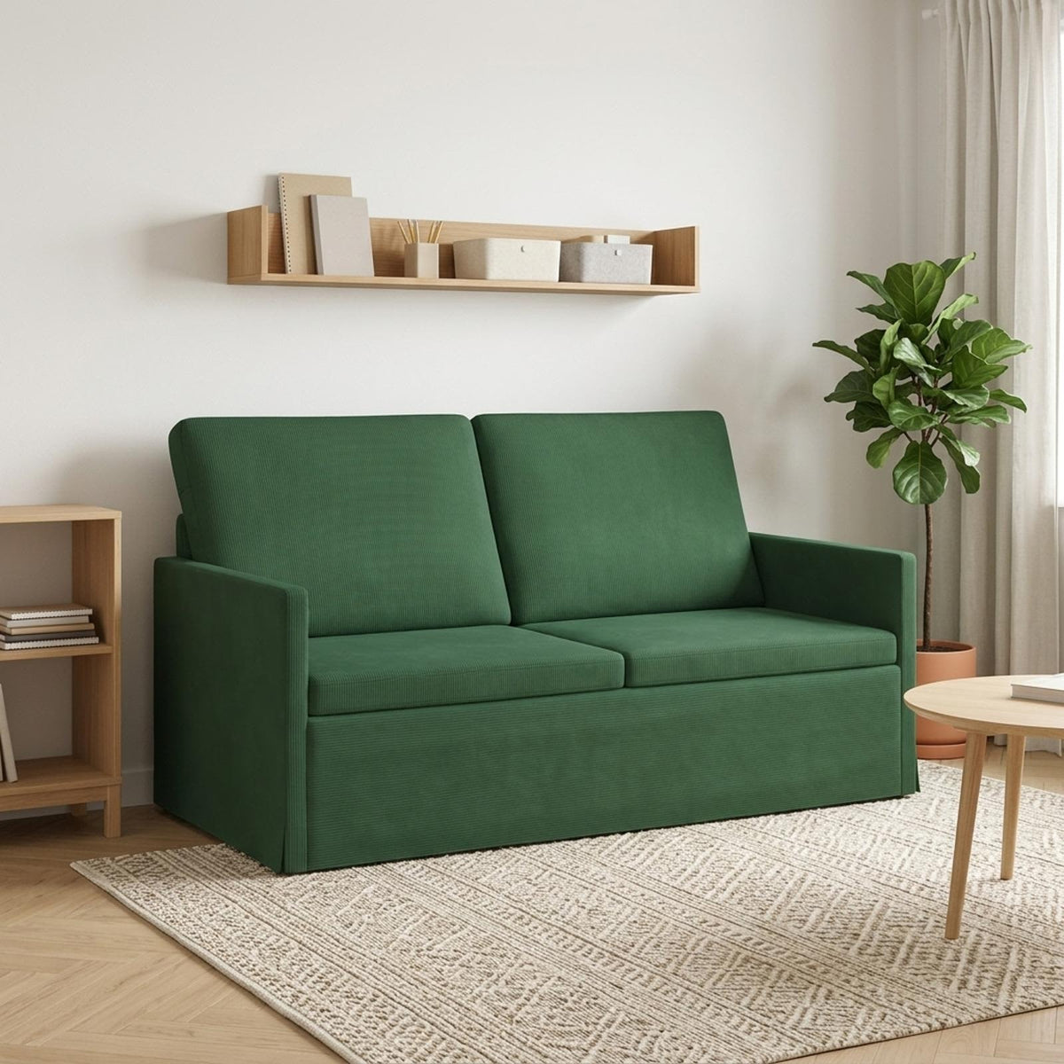 2-zits bank Jungle Groen 150 x 81 x 82 cm Katoen Stof