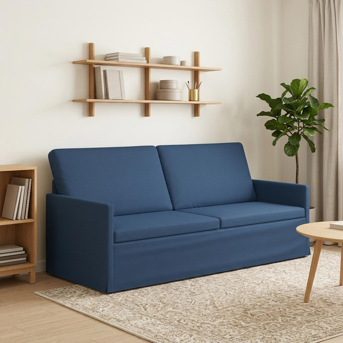 3-zits bank Blauw 190 x 81 x 82 cm Stof