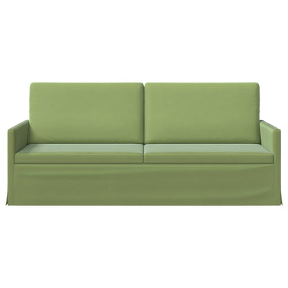 3-zits bank Lichtgroen 190 x 81 x 82 cm fluweel