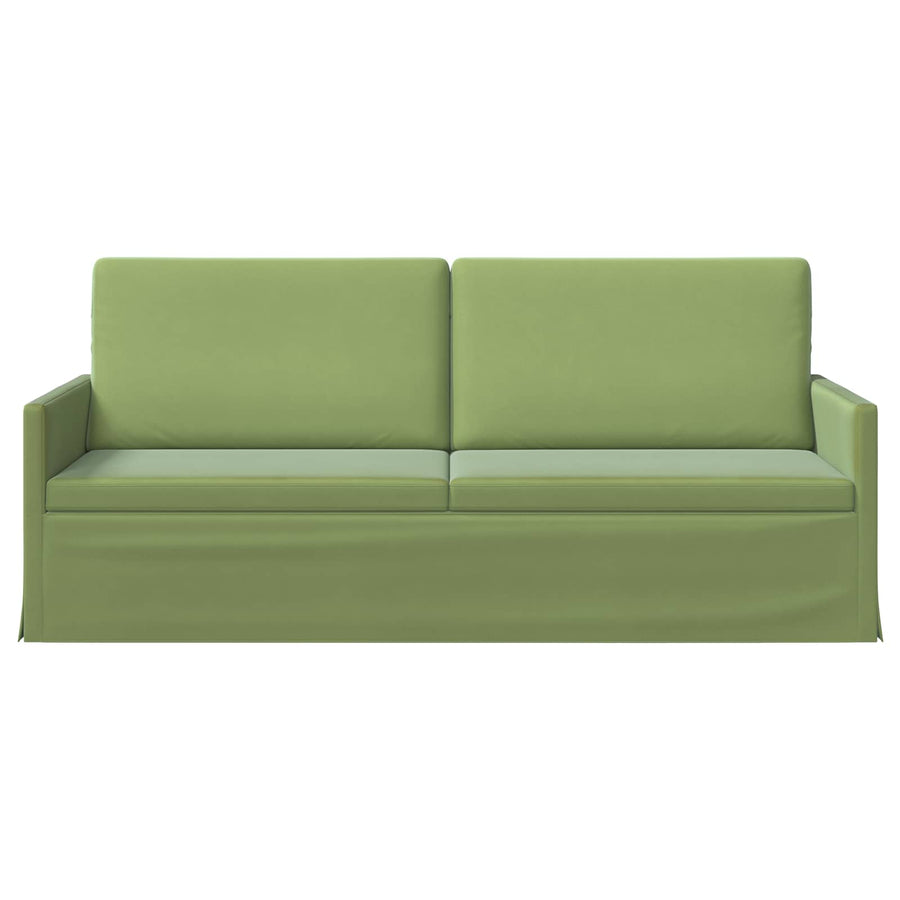 3-zits bank Lichtgroen 190 x 81 x 82 cm fluweel