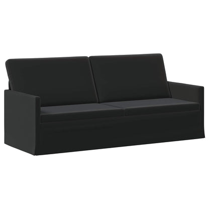 3-zits bank Zwart 190 x 81 x 82 cm fluweel