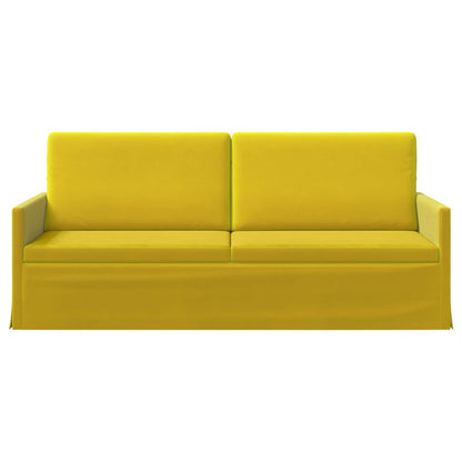 3-zits bank Geel 190 x 81 x 82 cm fluweel