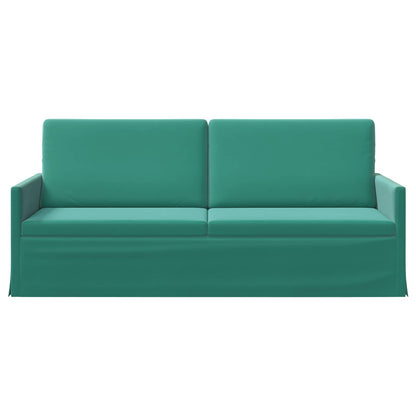 3-zits bank Turquoise 190 x 81 x 82 cm fluweel