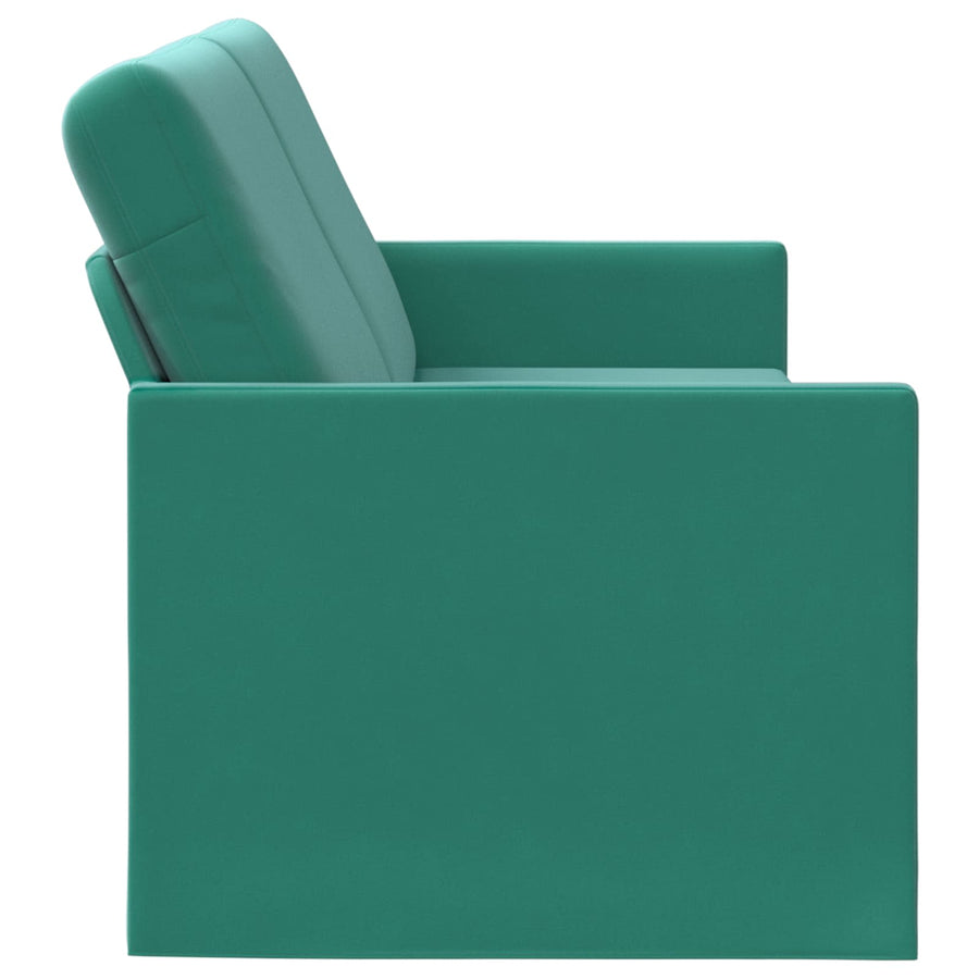 3-zits bank Turquoise 190 x 81 x 82 cm fluweel