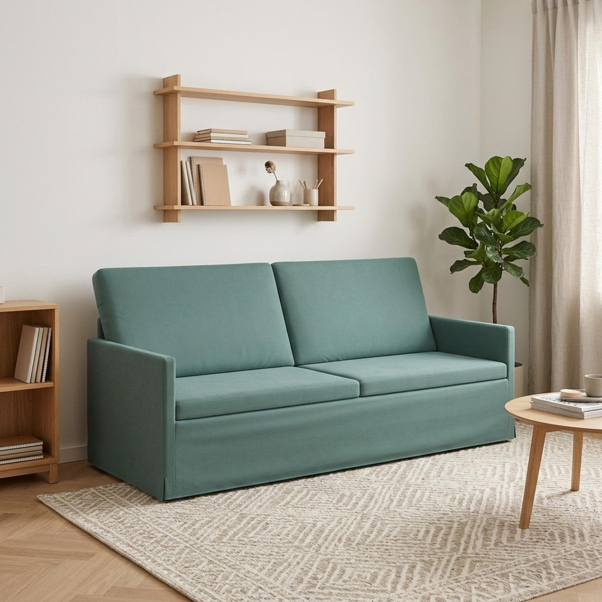 3-zits bank Zeegroen 190 x 81 x 82 cm fluweel