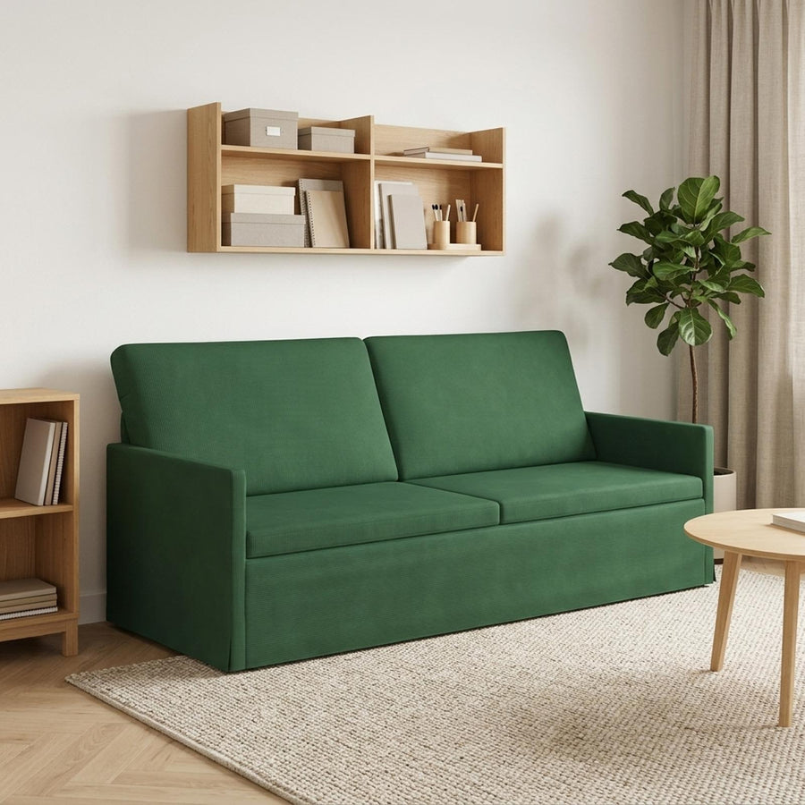 3-zits bank Jungle Groen 190 x 81 x 82 cm Katoen Stof