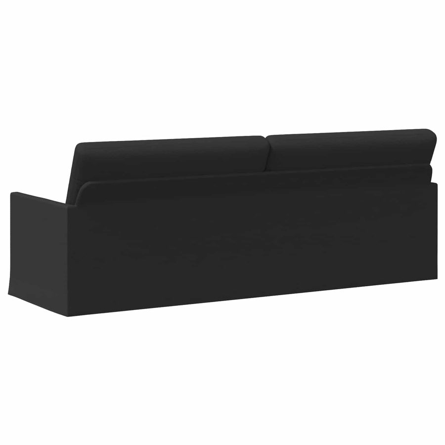 3-zits bank Zwart 220 x 81 x 82 cm Stof