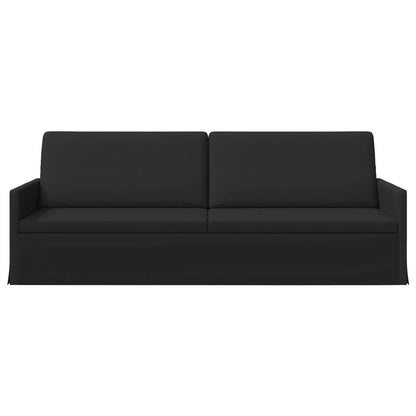 3-zits bank Zwart 220 x 81 x 82 cm Stof