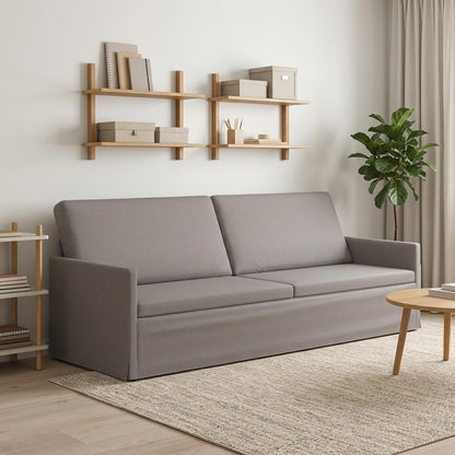 3-zits bank Taupe 220 x 81 x 82 cm Stof