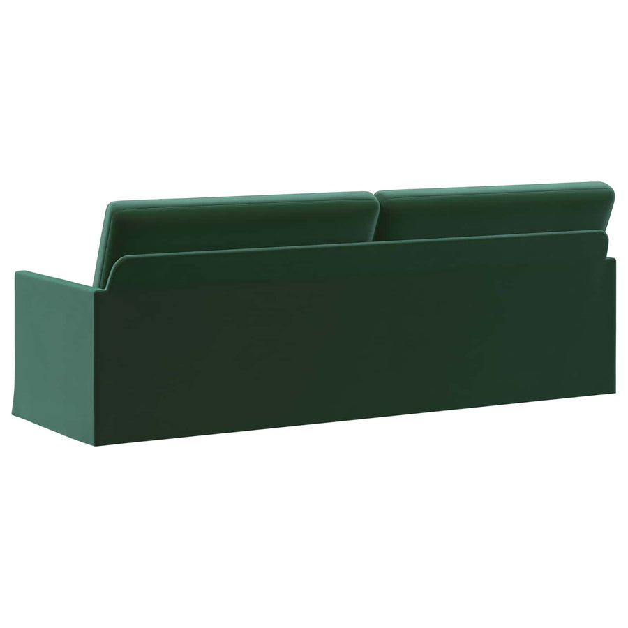 3-zits bank Donkergroen 220 x 81 x 82 cm fluweel