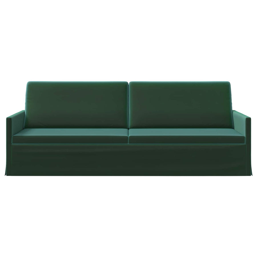 3-zits bank Donkergroen 220 x 81 x 82 cm fluweel