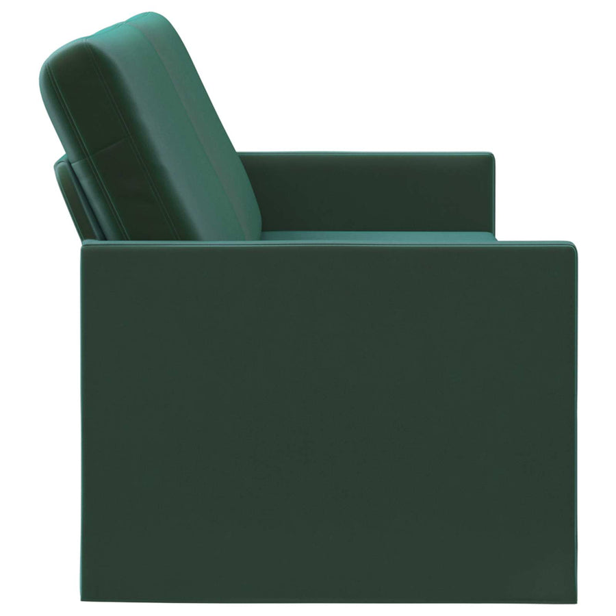 3-zits bank Donkergroen 220 x 81 x 82 cm fluweel