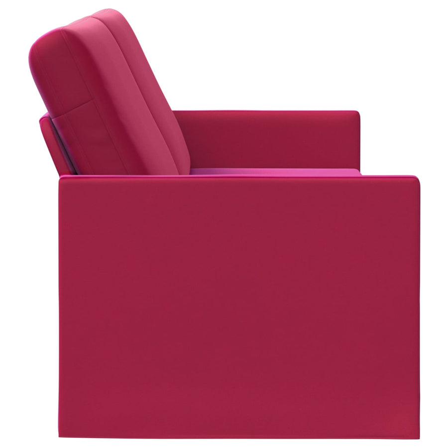 3-zits bank Wijnrood 220 x 81 x 82 cm fluweel