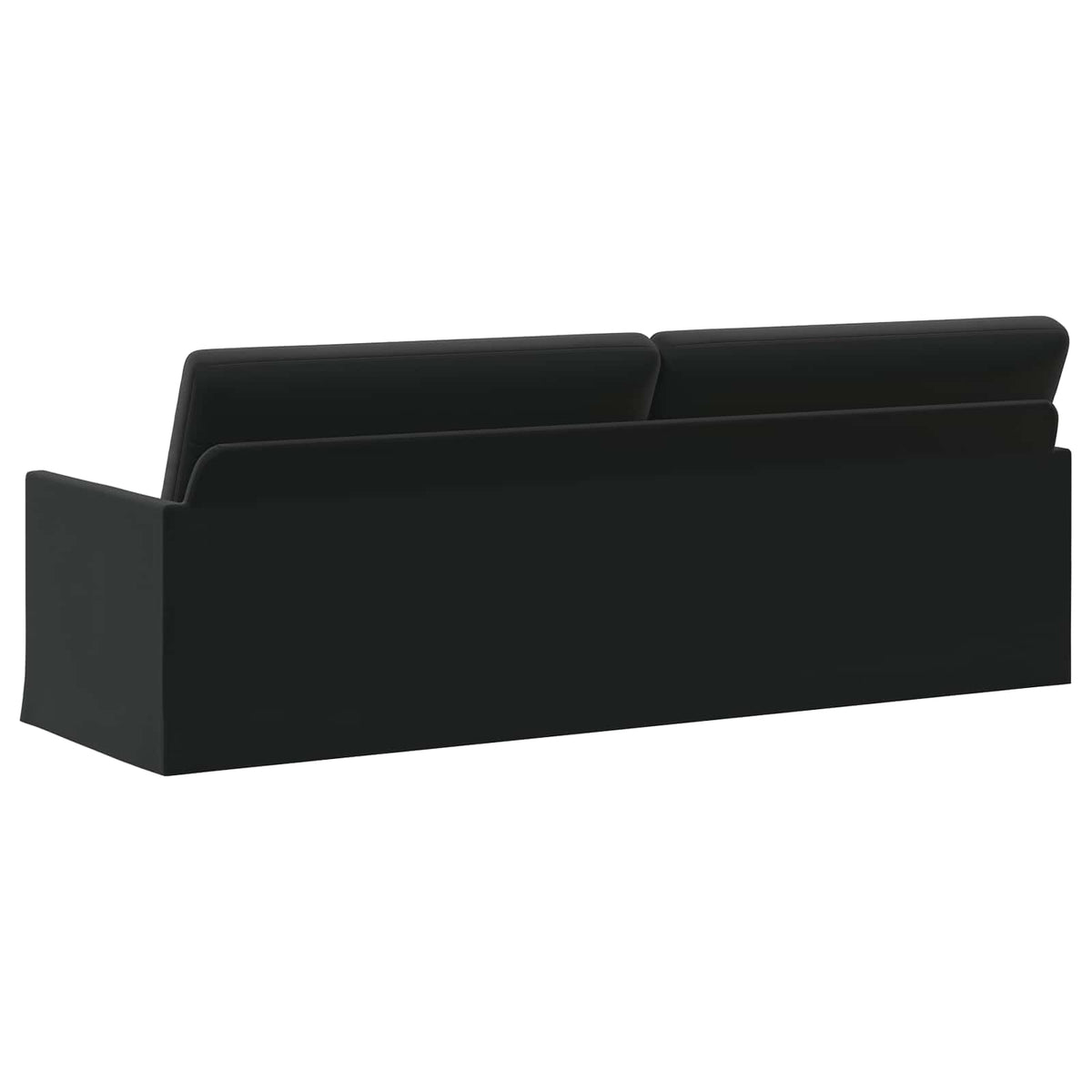 3-zits bank Zwart 220 x 81 x 82 cm fluweel