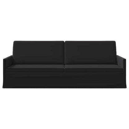 3-zits bank Zwart 220 x 81 x 82 cm fluweel