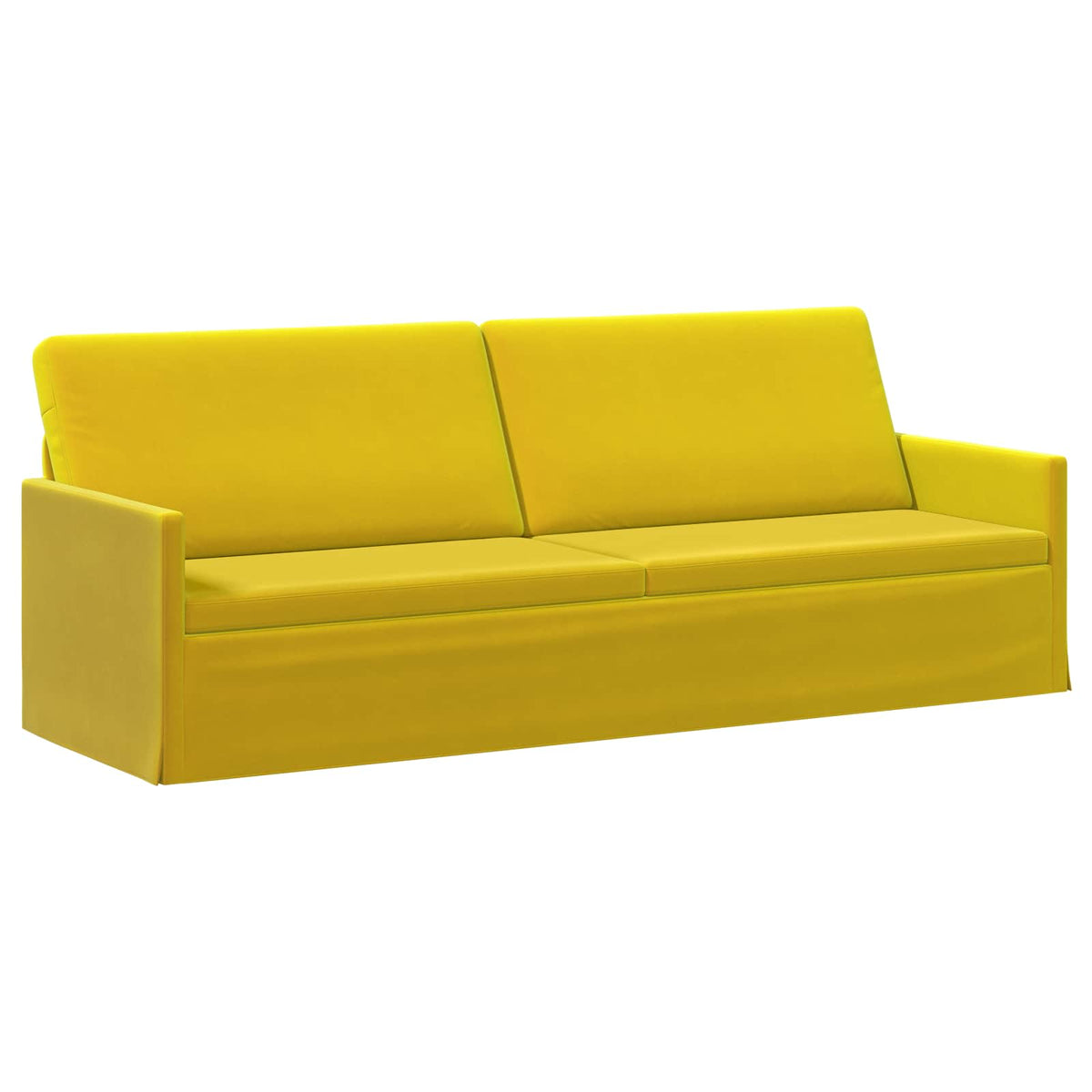 3-zits bank Geel 220 x 81 x 82 cm fluweel