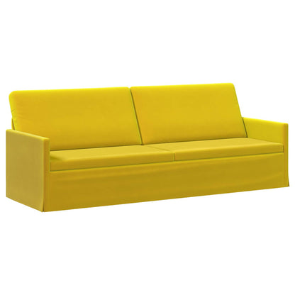 3-zits bank Geel 220 x 81 x 82 cm fluweel