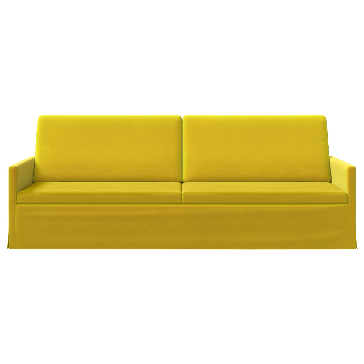 3-zits bank Geel 220 x 81 x 82 cm fluweel