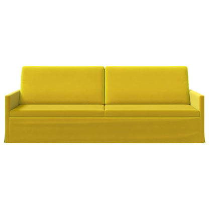 3-zits bank Geel 220 x 81 x 82 cm fluweel