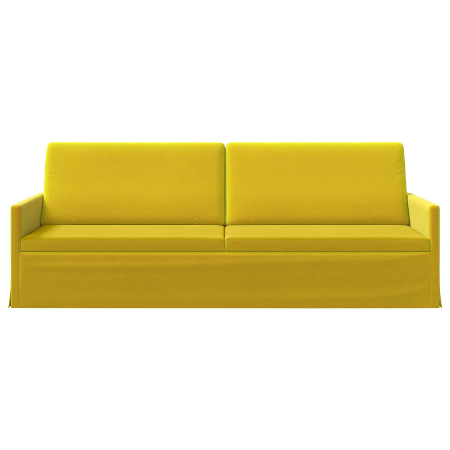 3-zits bank Geel 220 x 81 x 82 cm fluweel