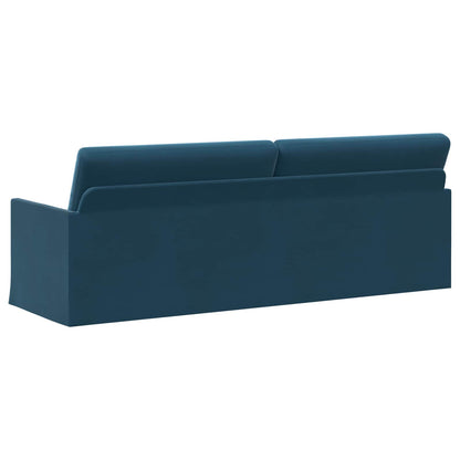 3-zits bank Blauw 220 x 81 x 82 cm fluweel