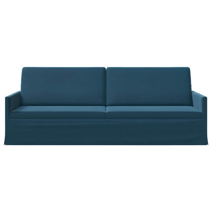 3-zits bank Blauw 220 x 81 x 82 cm fluweel