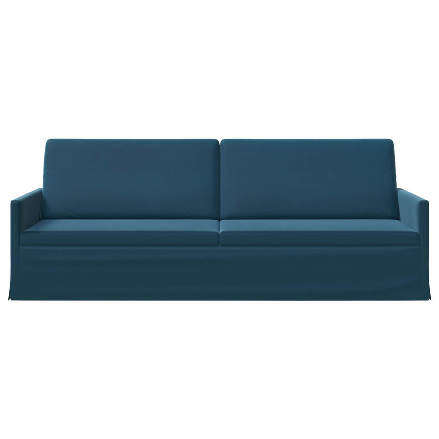 3-zits bank Blauw 220 x 81 x 82 cm fluweel