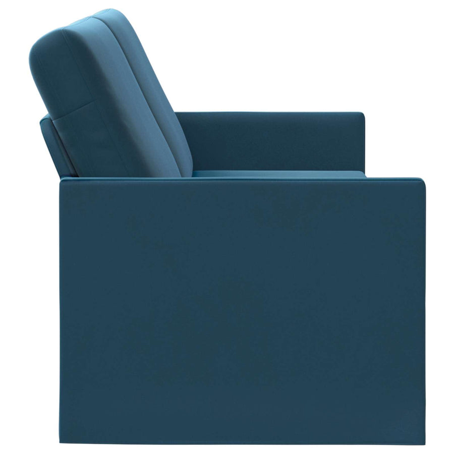 3-zits bank Blauw 220 x 81 x 82 cm fluweel