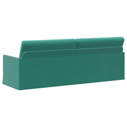 3-zits bank Turquoise 220 x 81 x 82 cm fluweel