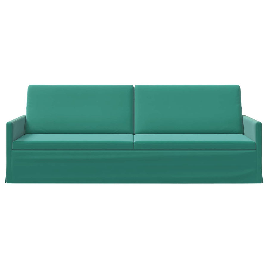 3-zits bank Turquoise 220 x 81 x 82 cm fluweel