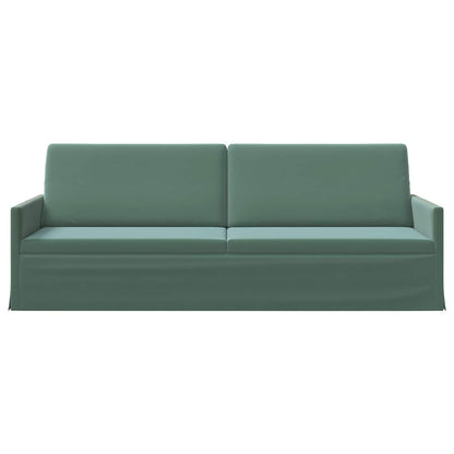 3-zits bank Zeegroen 220 x 81 x 82 cm fluweel