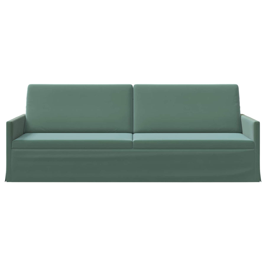 3-zits bank Zeegroen 220 x 81 x 82 cm fluweel