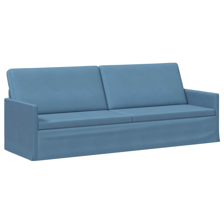 3-zits bank Blauw 220 x 81 x 82 cm Katoen Stof