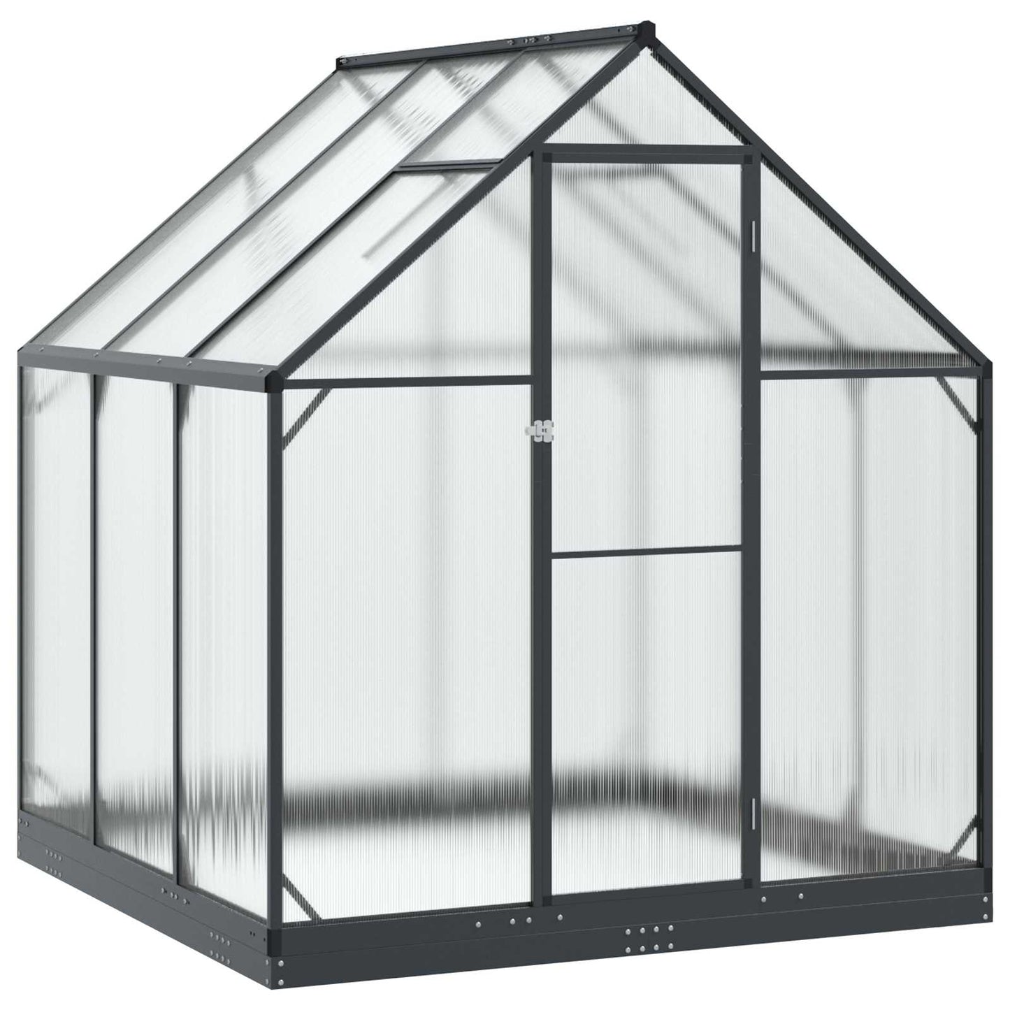 Tuin Serre met de deur Antracietkleurig 183,5 x 183,5 x 207 cm