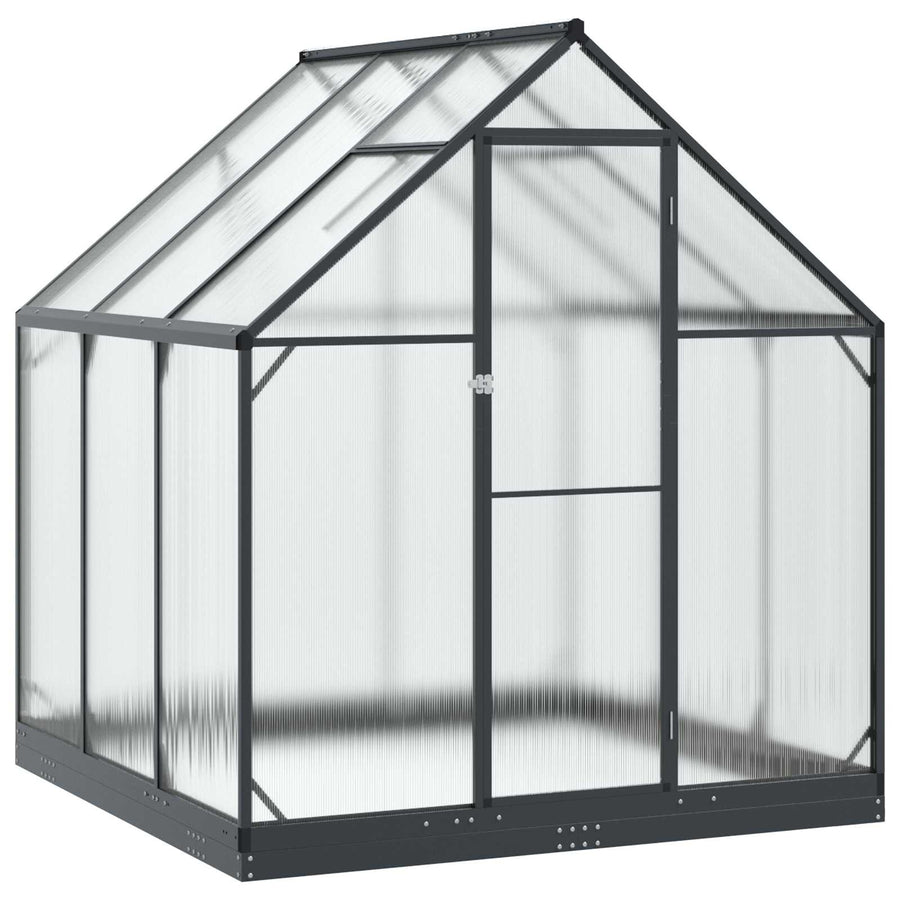 Tuin Serre met de deur Antracietkleurig 183,5 x 183,5 x 207 cm
