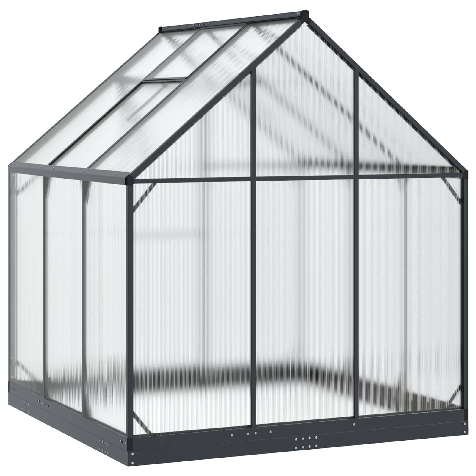 Tuin Serre met de deur Antracietkleurig 183,5 x 183,5 x 207 cm